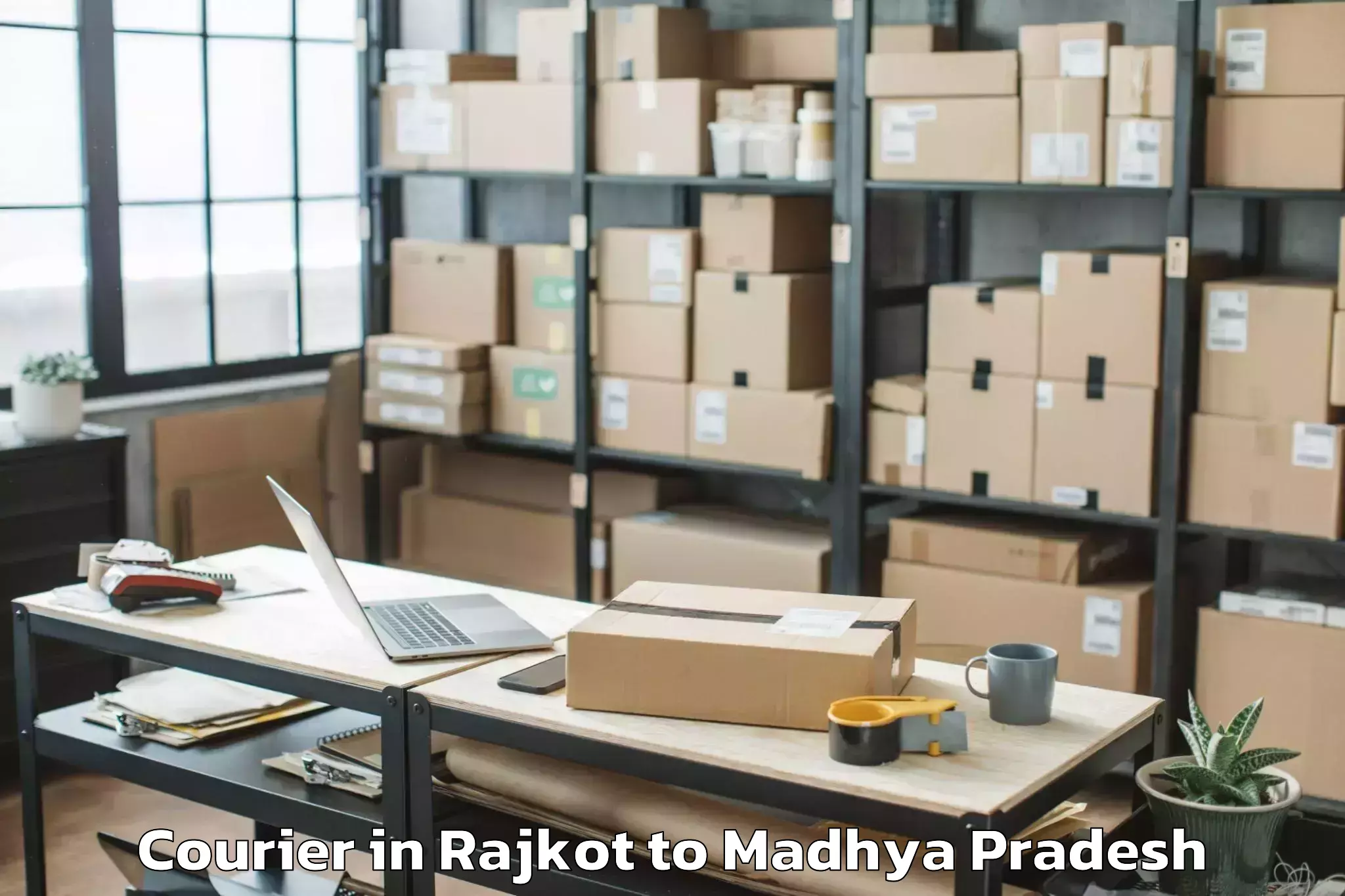 Easy Rajkot to Parasia Courier Booking